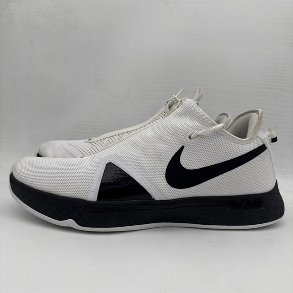 Nike Other - Nike Mens PG 4 Air Strobel Basketball Shoes White Black Zipper CW4134-101 SZ 17